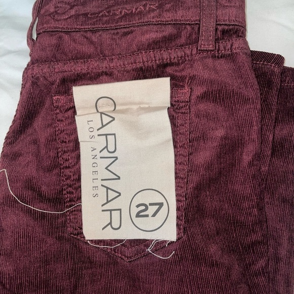 Burgundy Corduroy Carmar Skinny Jeans! - Picture 4 of 4